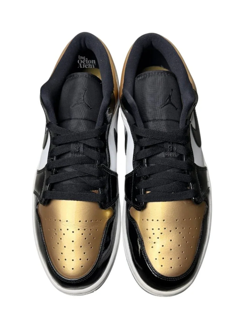 Size 11 Air Jordan 1 Low 'Gold Toe' 2019 CQ9447-700 Pre-Owned